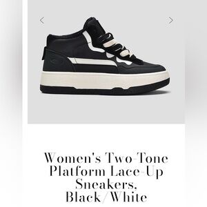 SALE! Cute Sneakers Women's Black & White Size 7 Vitto Rossi Great Shape!